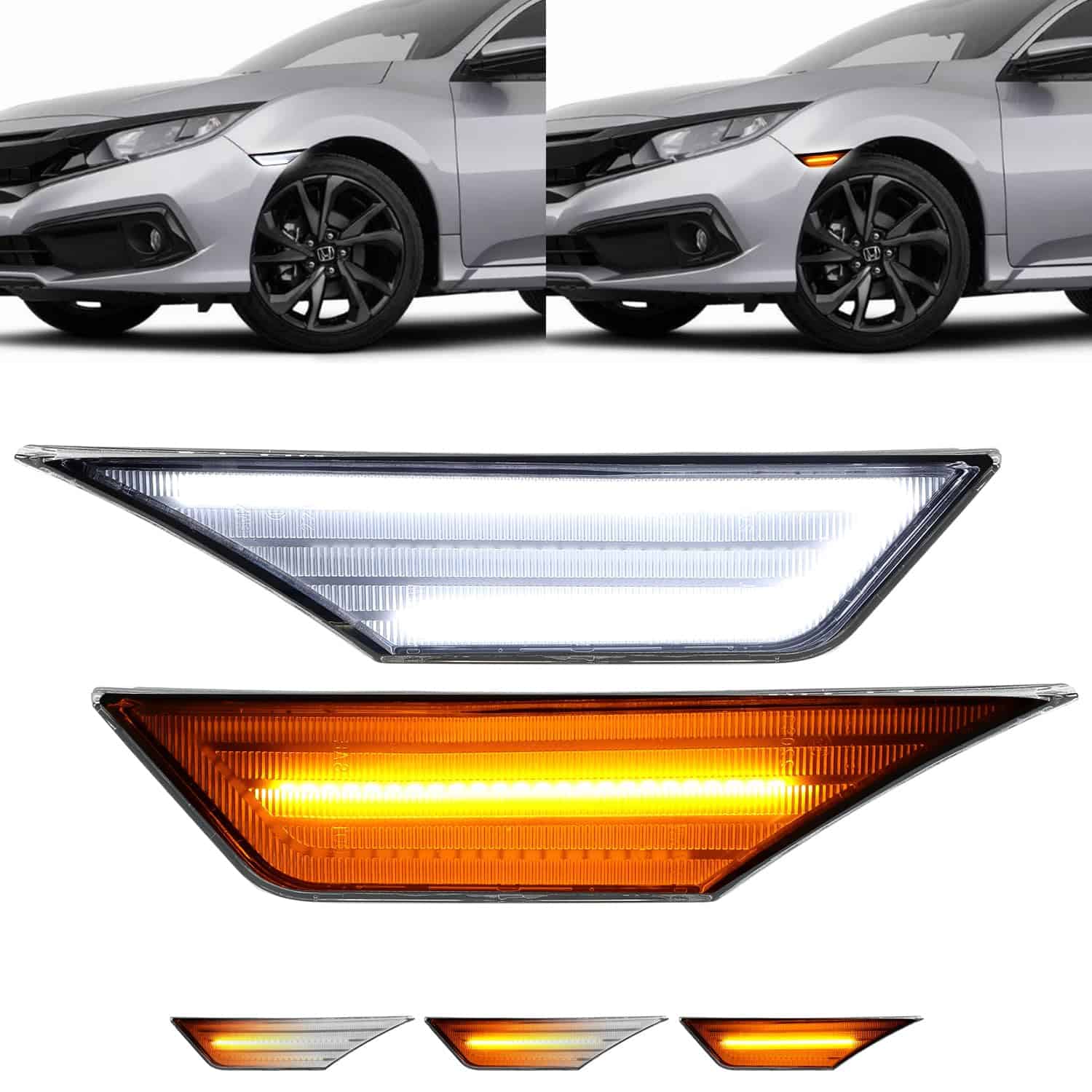 Luces de marcador lateral LED secuenciales Luces de señal