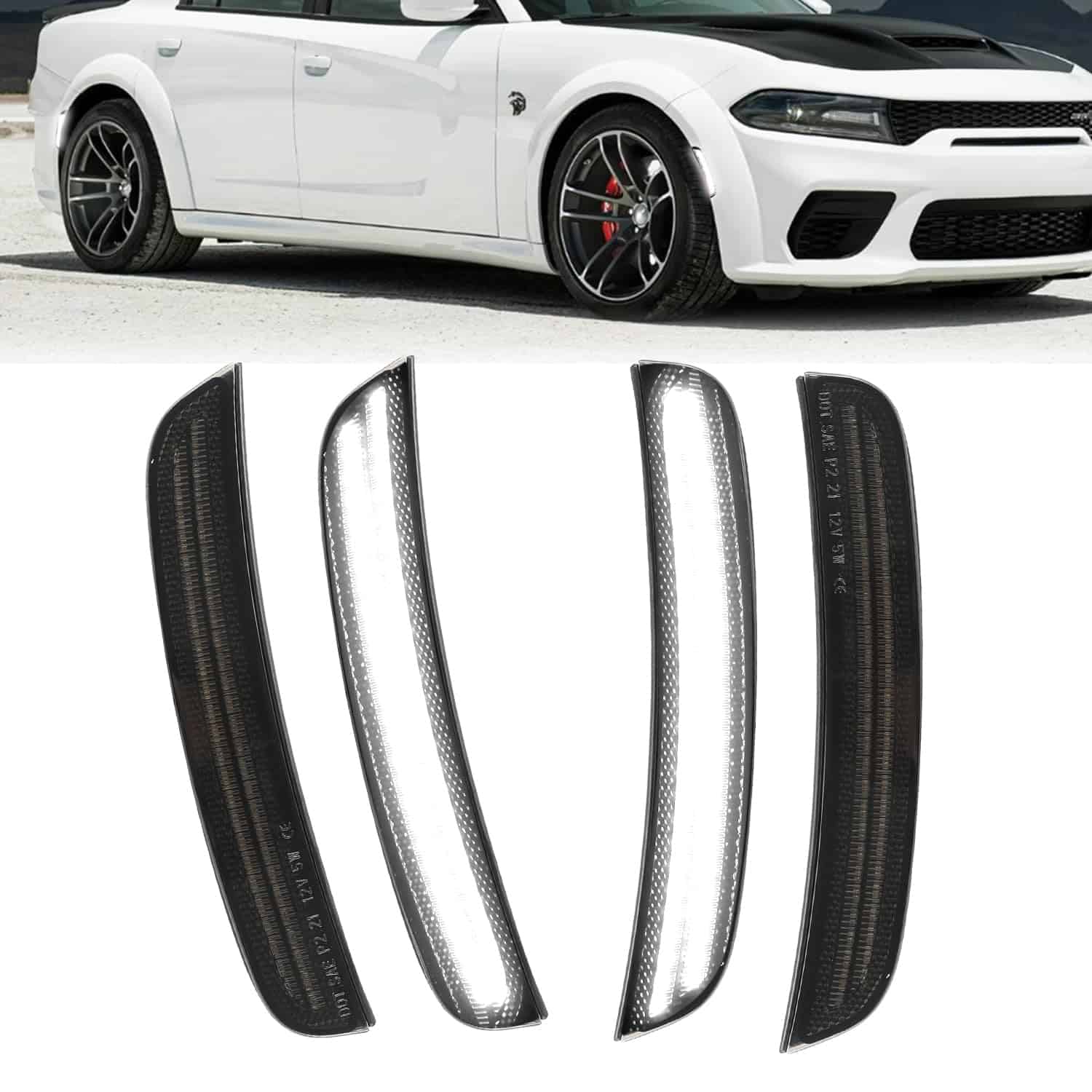 ROCCS 4PCS Luces de Marcador Laterales LED Blancas