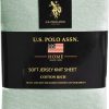 Juego de sábanas de algodón U.S. Polo Assn. Jersey de 1800