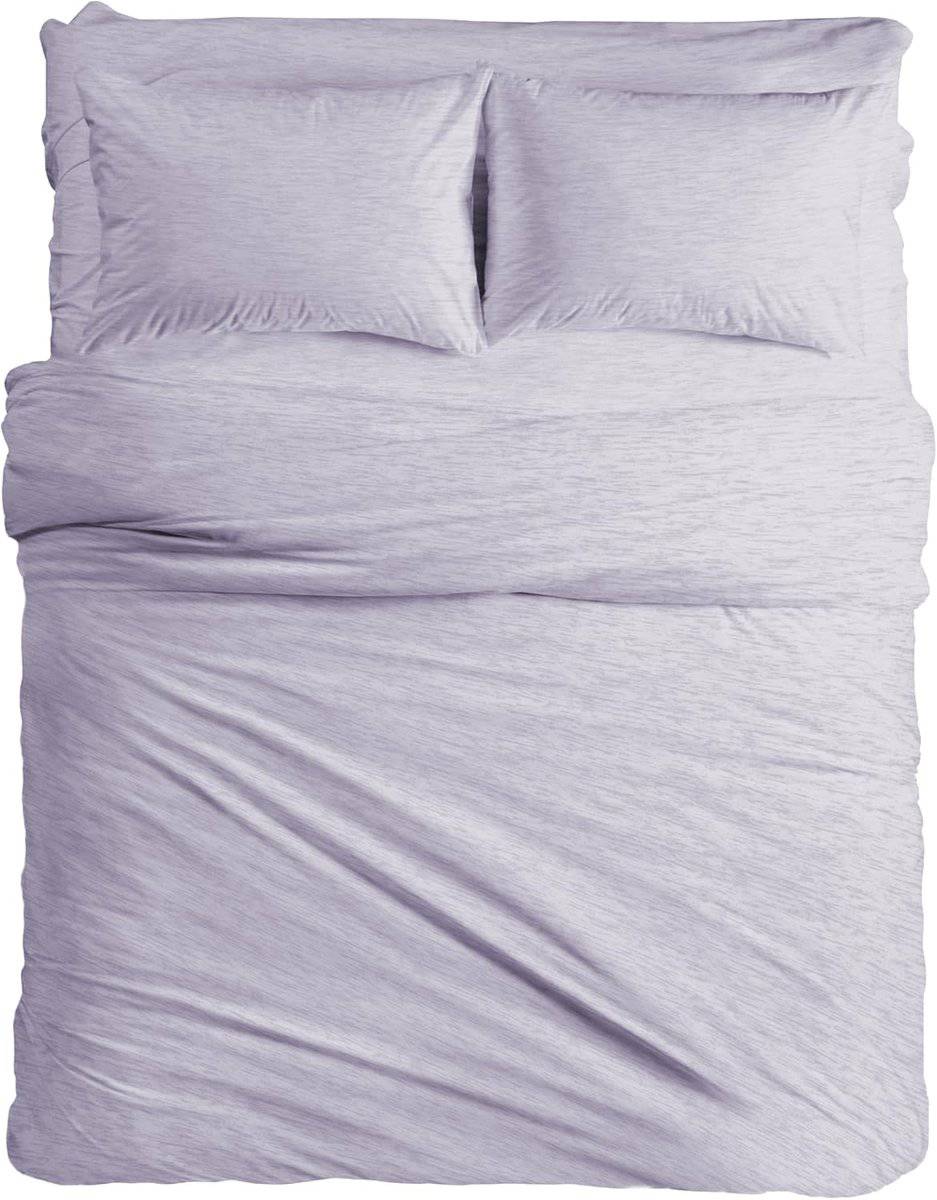 Juego de Sábanas de Jersey de Algodón Rico en 1800 Hilos de - Imagen 4