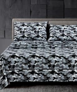 Juego de Sábanas Militar de Camuflaje Chezmoi Collection de