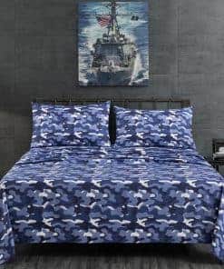 Juego de Sábanas Militar Camo de Chezmoi Collection - Juego