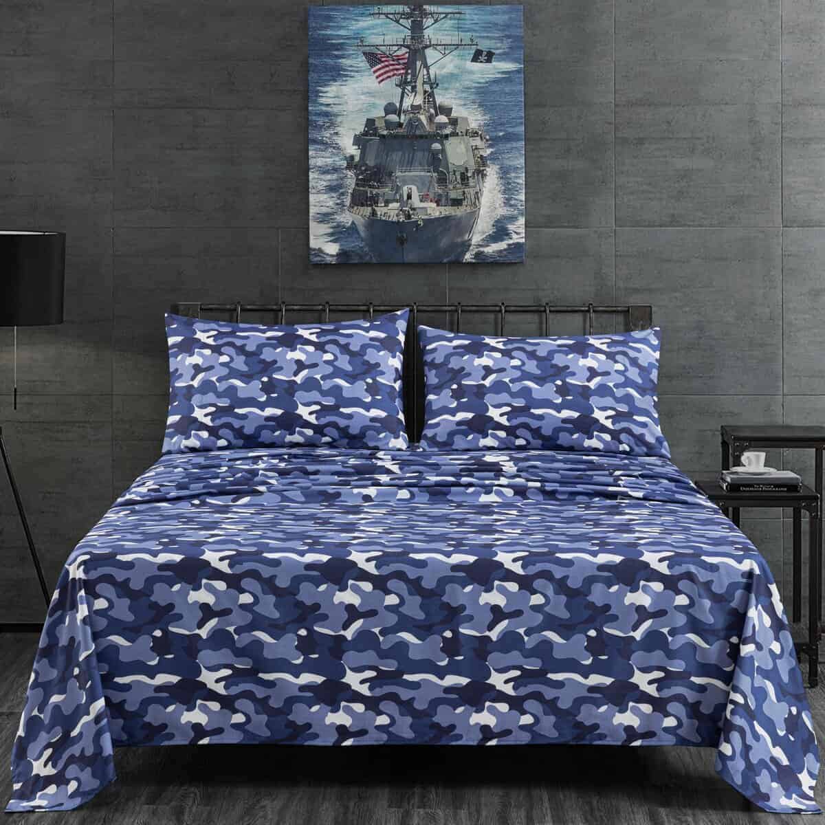 Juego de Sábanas Militar Chezmoi Collection Camuflaje 4