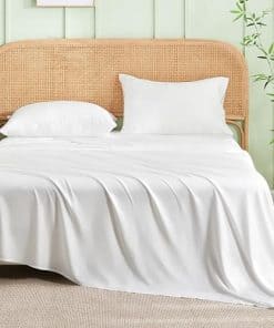 Juego de sábanas Queen INFIIXSO color Blanco Hueso - 100%