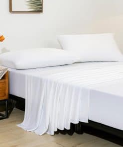 Juego de Sábanas de Bambú 100% Rayon para Cama Queen, 4