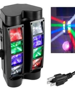 Luces de DJ de Cabeza Móvil Araña QWORK, 8 x 3W Luz de