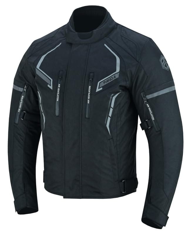 Chamarra de Motocicleta PANDA CYCLE GEAR para -Negro - Imagen 9