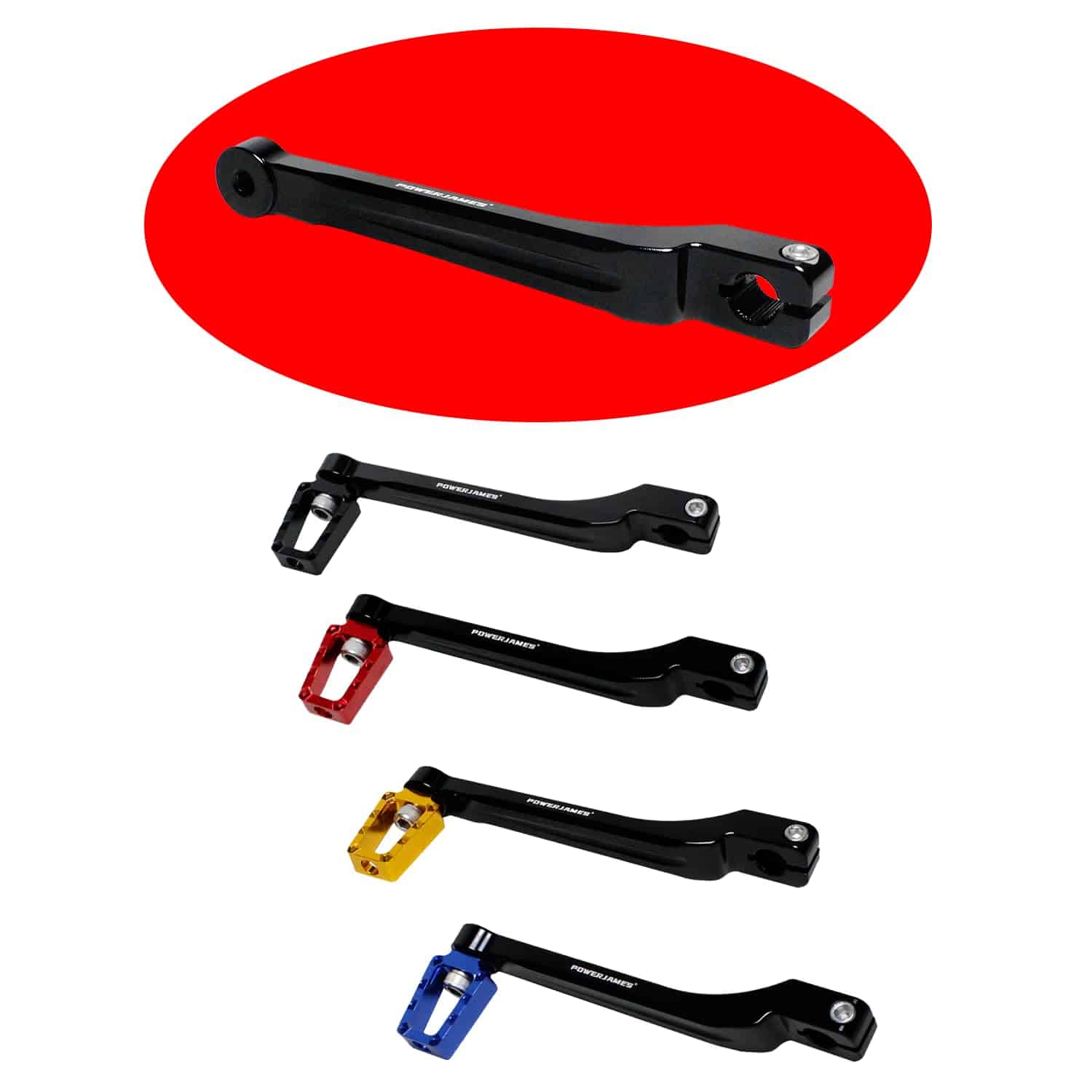 POWER JAMES 6.3" Palanca de Cambios de Embrague de Aluminio - Imagen 4