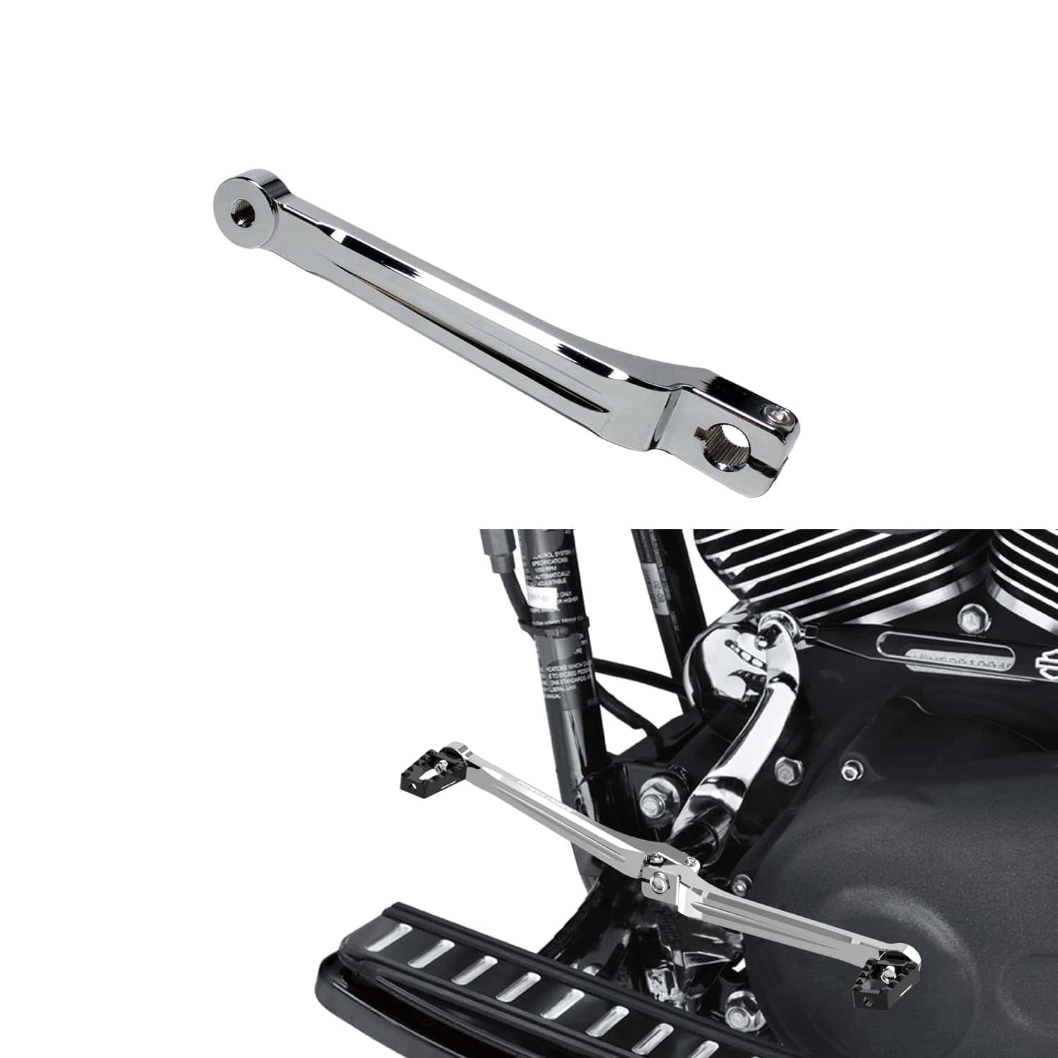 POWER JAMES Palanca de cambio del embrague cromado para