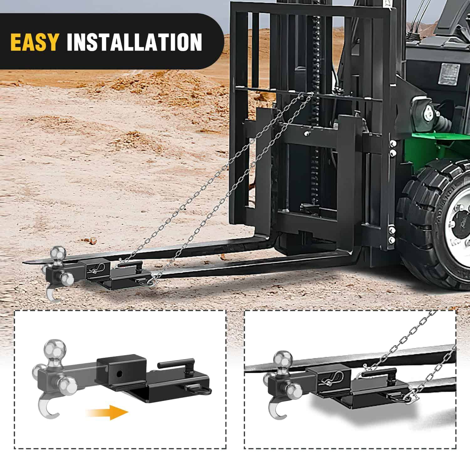 Enganche de remolque para montacargas Nilight se ajusta a - Imagen 6