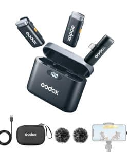 GODOX WES1 Kit2 Micrófono Lavalier Inalámbrico Compatible