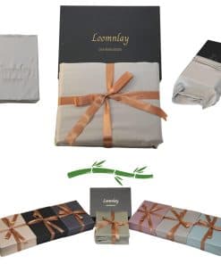 Juego de sábanas de lujo LoomnLay Queen Bamboo Viscose |