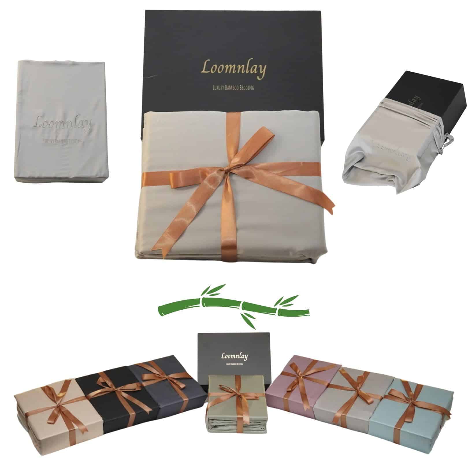 Juego de sábanas de lujo LoomnLay Queen Bamboo Viscose |