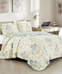 Juego de Edredón Floral de Jardín de Medallón Alyssa de