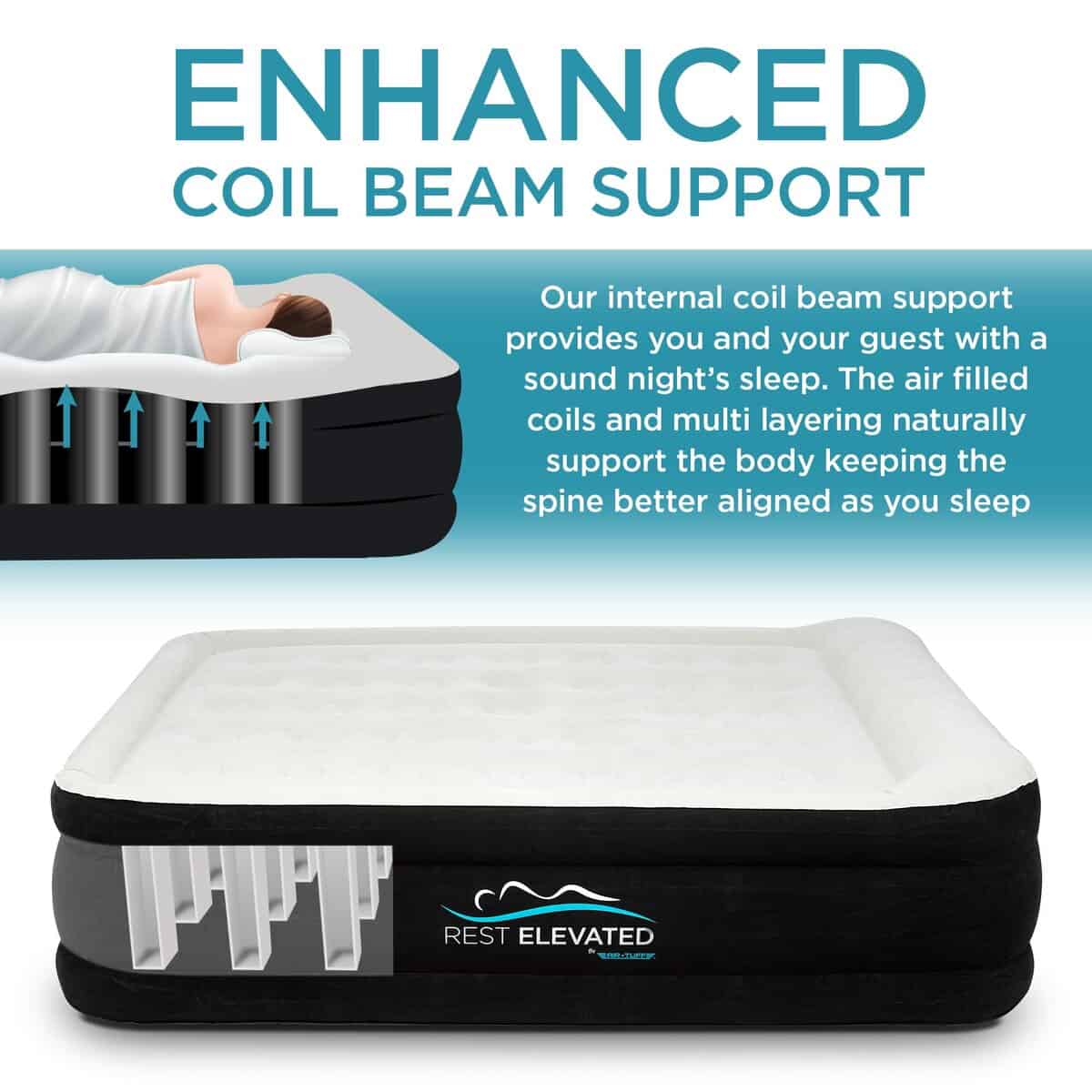Colchón de aire de lujo RestElevated con parte superior de - Imagen 3