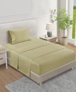 Juego de sábanas y funda de almohada Twin Xl de algodón