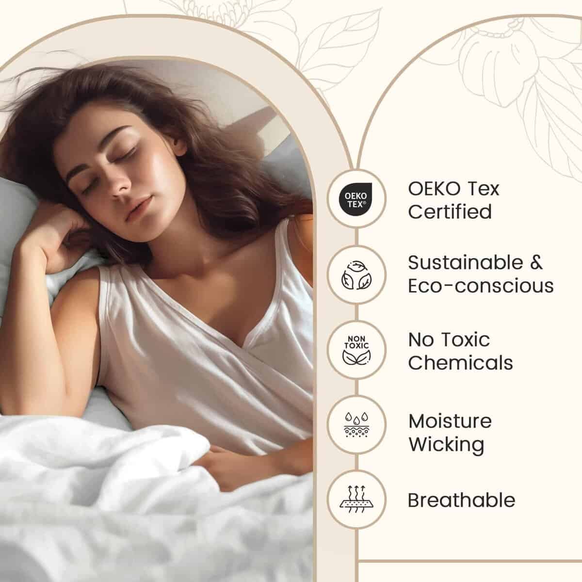 Juego de Sábanas de Algodón 100% para Cama Queen con - Imagen 5