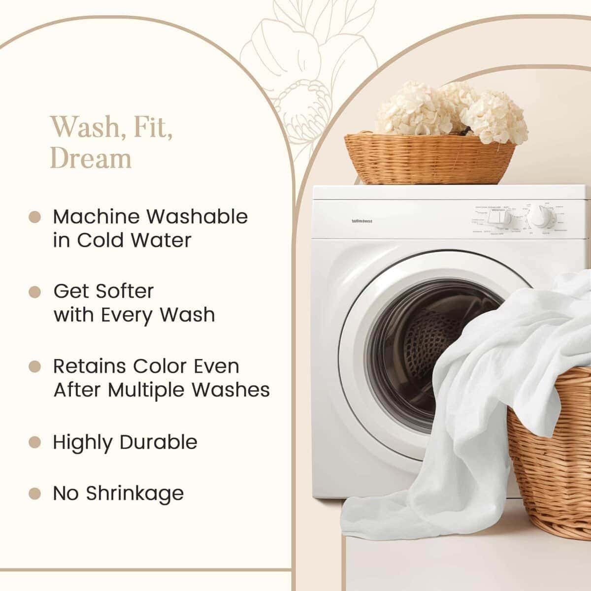 Juego de Sábanas de Algodón 100% para Cama Queen con - Imagen 7