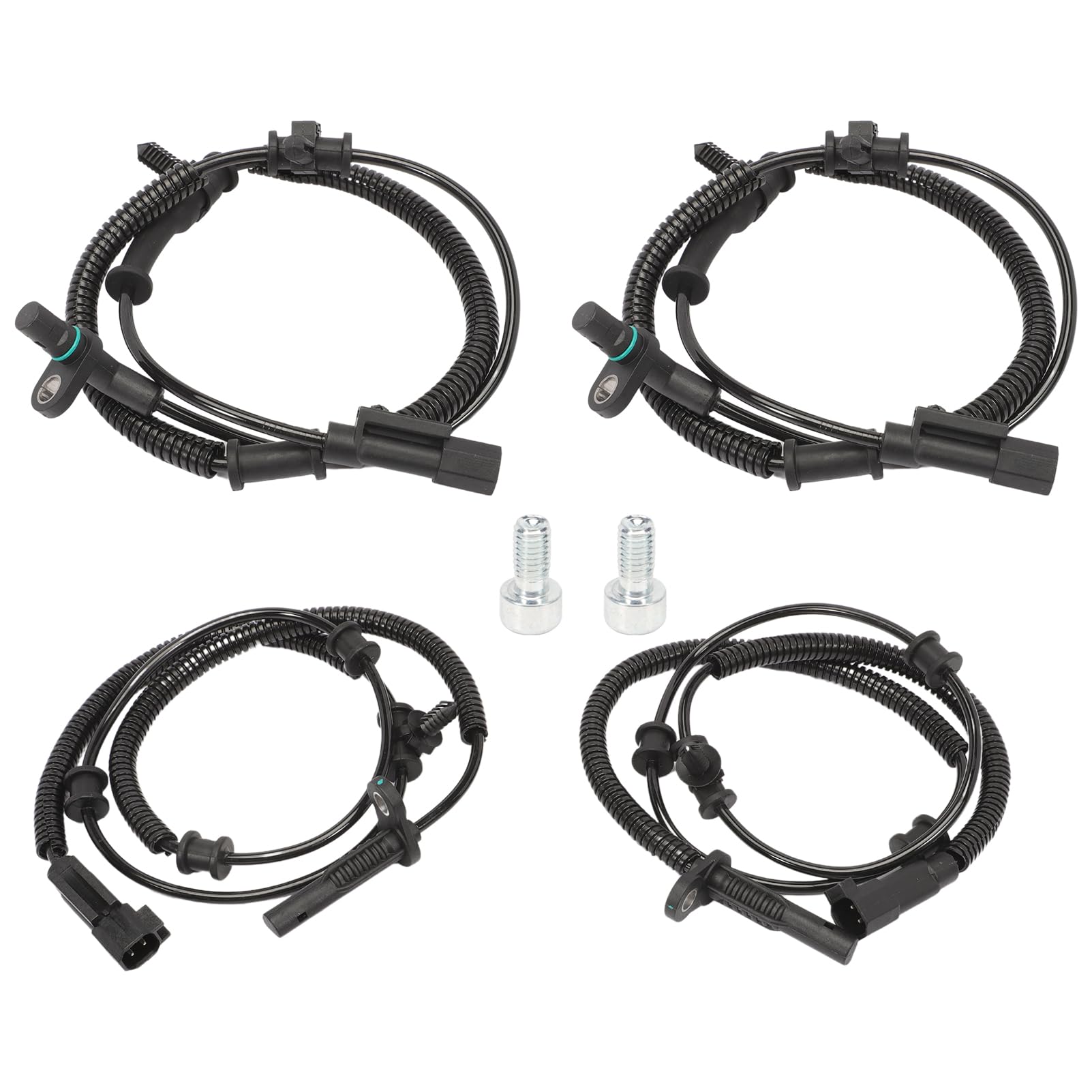 4Pcs Sensor de Velocidad de la Rueda ABS Delantero y