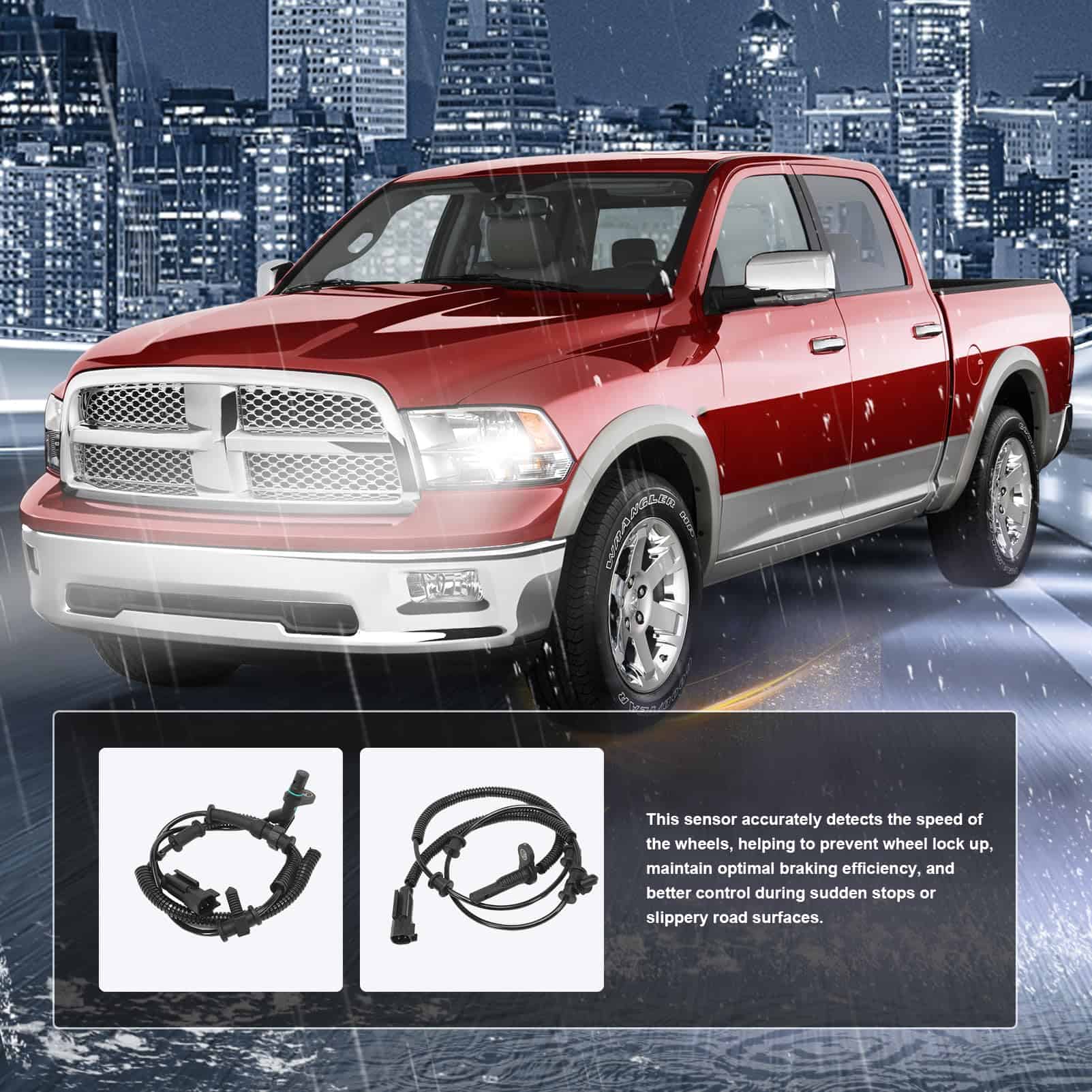 4Pcs Sensor de Velocidad de la Rueda ABS Delantero y - Imagen 6
