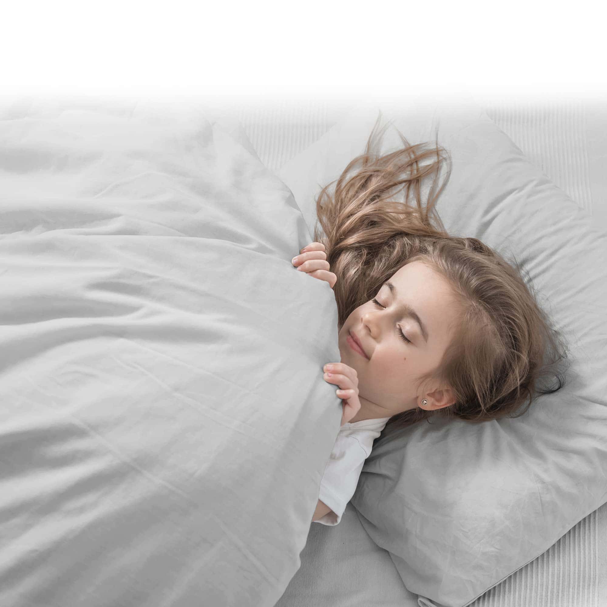 Juego de sábanas 100% algodón orgánico -Gris Claro - Imagen 9