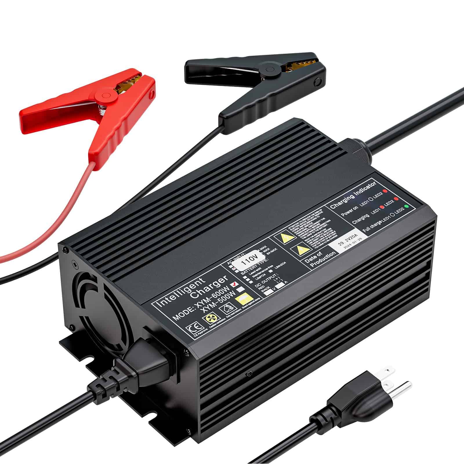 Cargador de batería de fosfato de hierro y litio de 29.2V