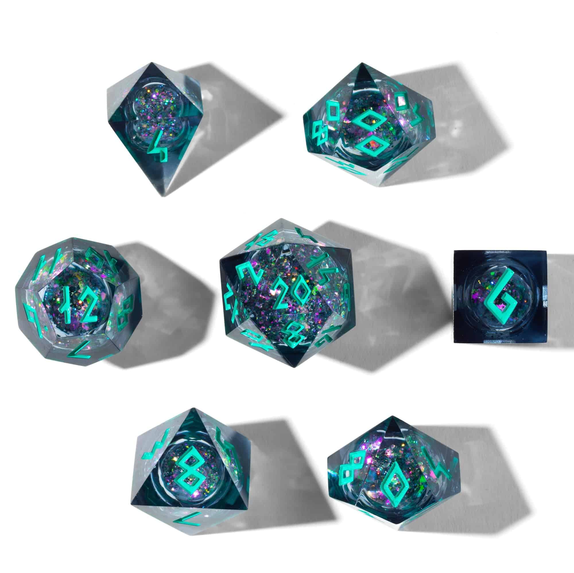 Set de Dados con Núcleo Líquido HEIMDALLR con Estuche LED - - Imagen 3