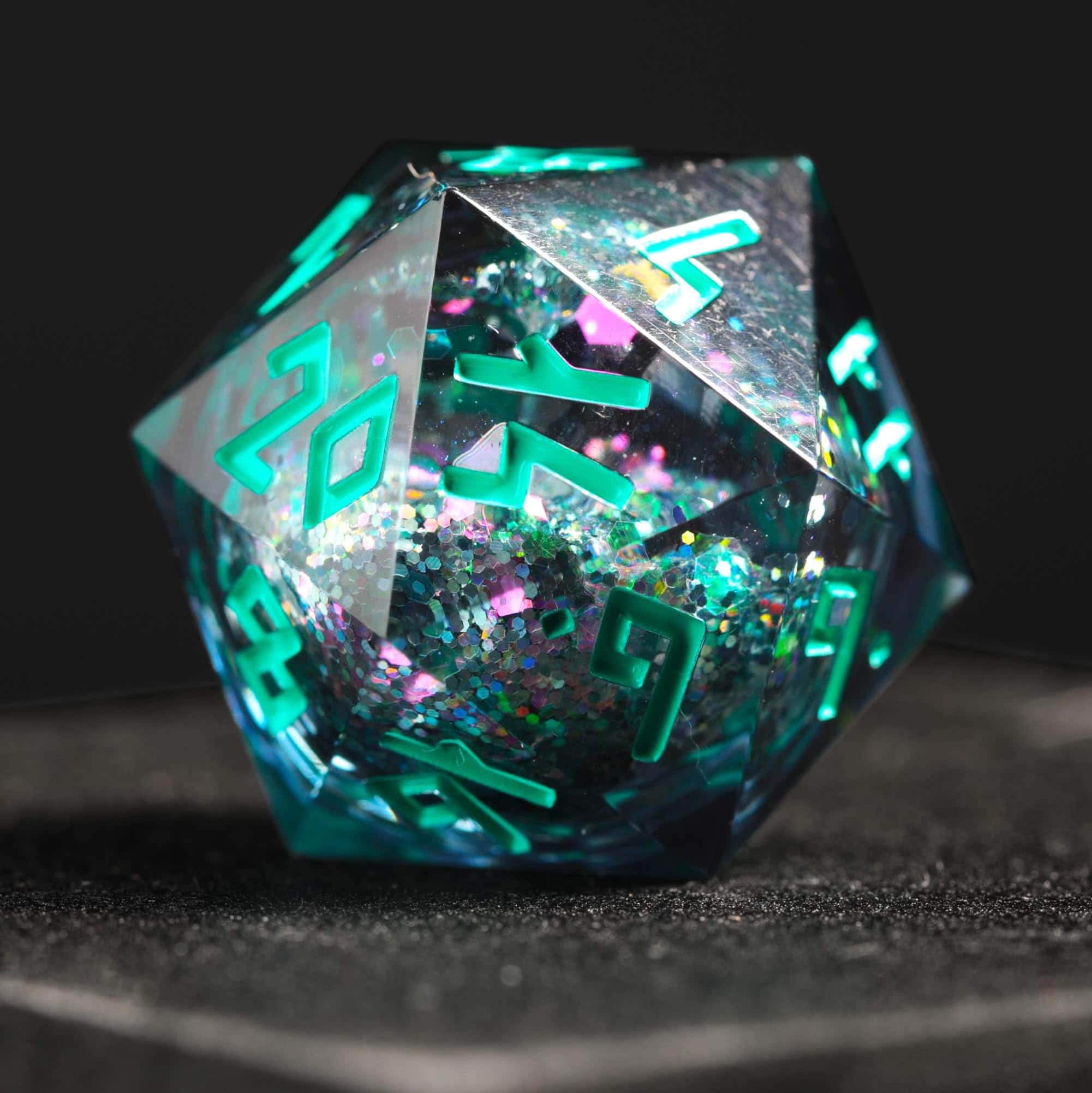 Set de Dados con Núcleo Líquido HEIMDALLR con Estuche LED - - Imagen 7