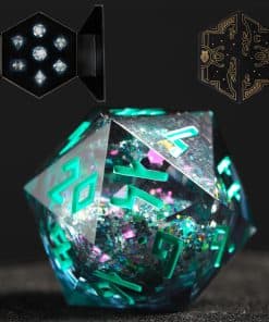 Set de Dados con Núcleo Líquido HEIMDALLR con Estuche LED -