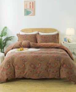 Juego de Ropa de Cama con Estilo Barroco Vintage Azul