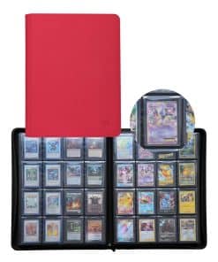 GrinOwl 16 Pocket Toploader Binder, Capacidad para 640 Top