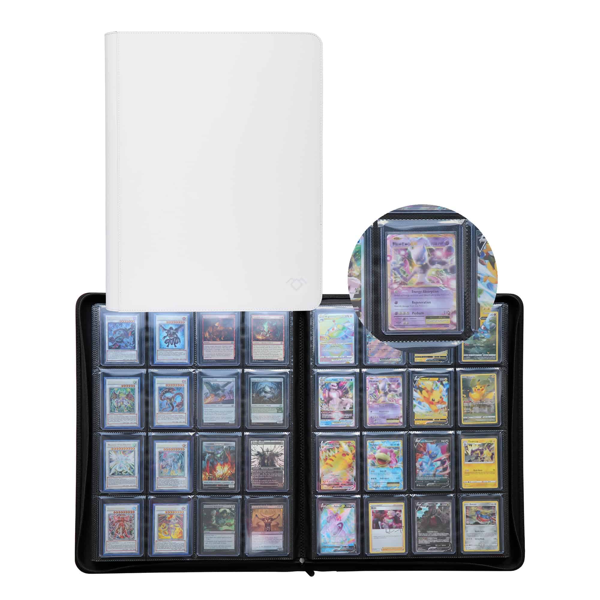 Carpeta GrinOwl de 16 Bolsillos para Toploaders, Capacidad