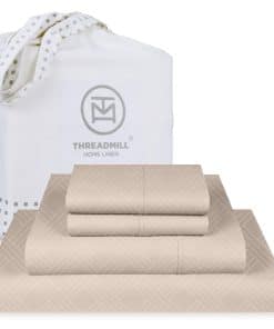 Threadmill Luxury Sábanas de Tamaño Completo para Colchón