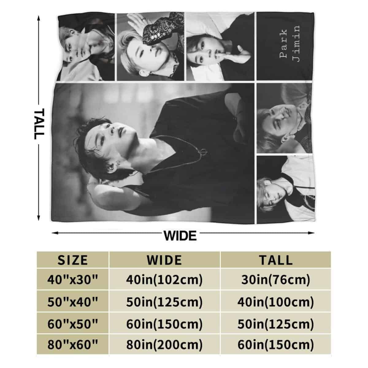 Manta de Franela axirdju Jimin súper suave y cómoda Manta - Imagen 5