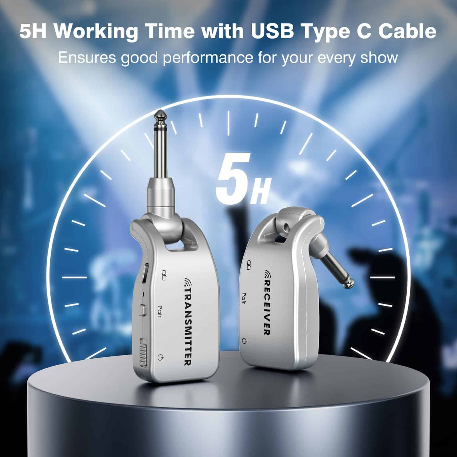 Sistema inalámbrico de guitarra Caymuller 2.4 GHz Sistema - Imagen 3