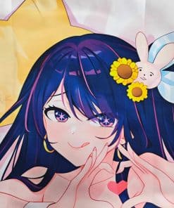 Funda de almohada para cuerpo de chica anime Ai Hoshino