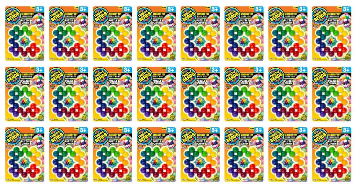 JA-RU Twist-E Beads Fidget Toy (24 Juguetes) Juegos de
