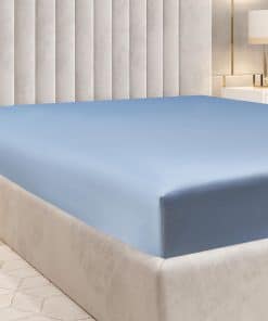 Juego de sábanas ajustables de lino suave 100% algodón