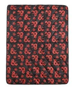 Manta de Camping Impermeable de Cuadros Negros Dungeons &