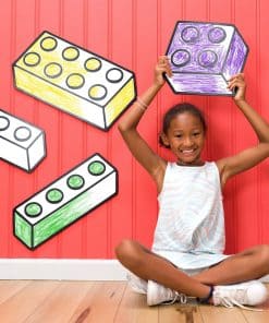 Bloques de construcción de juguete Decoración de pared para