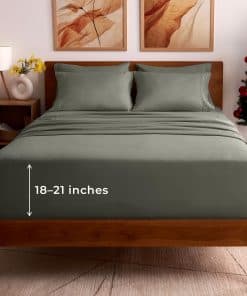 Juego de sábanas California King Mellanni -Taupe