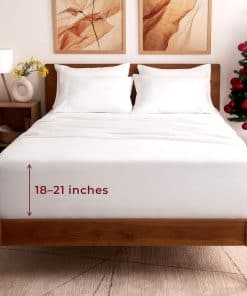 Juego de Sábanas California King Mellanni -Blanco