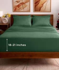 Juego de Sábanas California King Mellanni -Verde Esmeralda