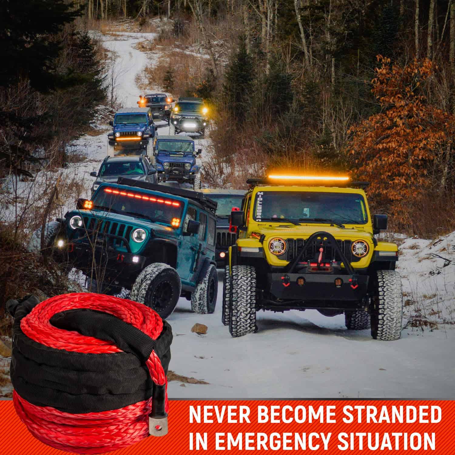 Cuerda sintética para cabrestante MiolleGear sin metal 3/8" - Imagen 6