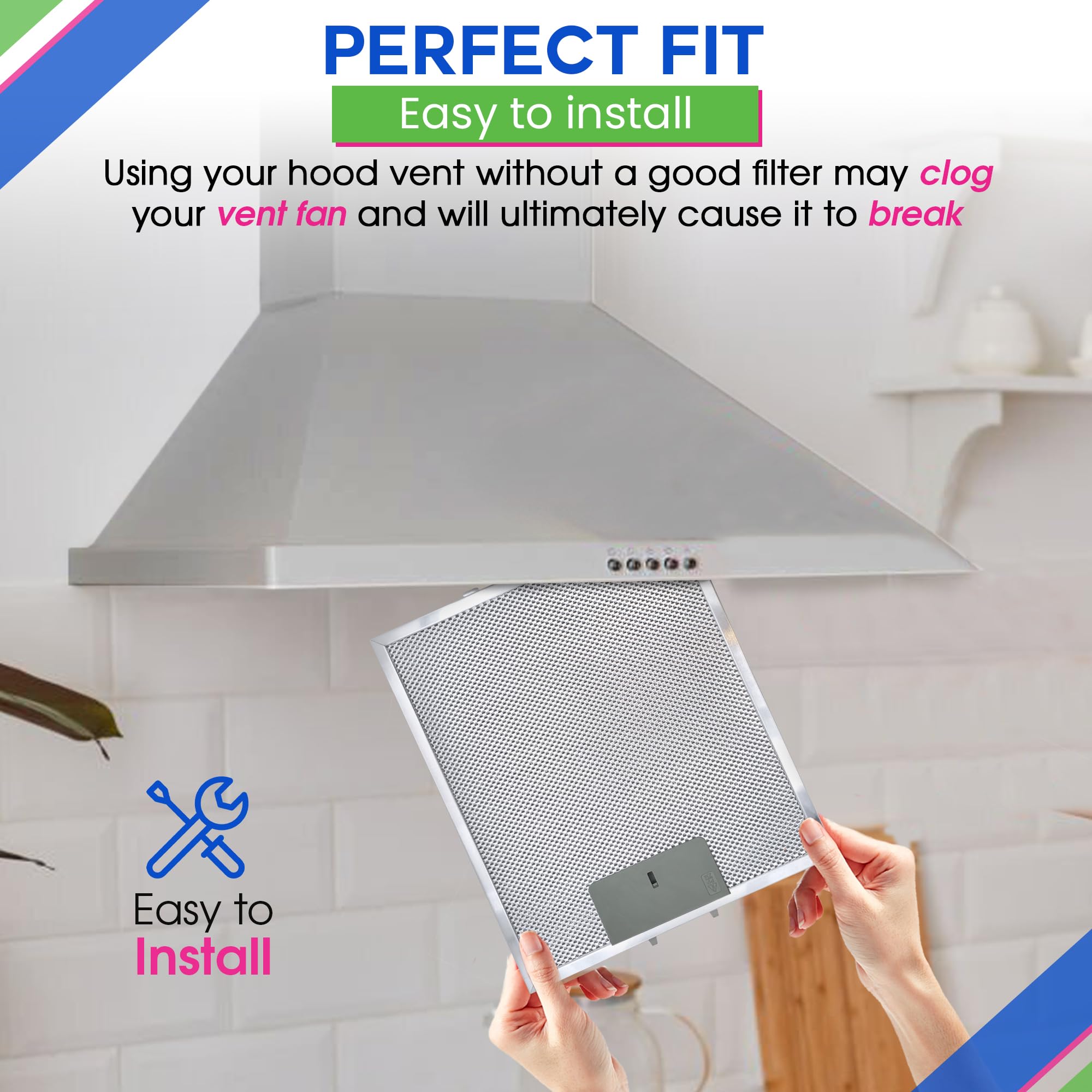 Filtro de Campana de Cocina de Reemplazo 12" x 10.5" para - Imagen 6