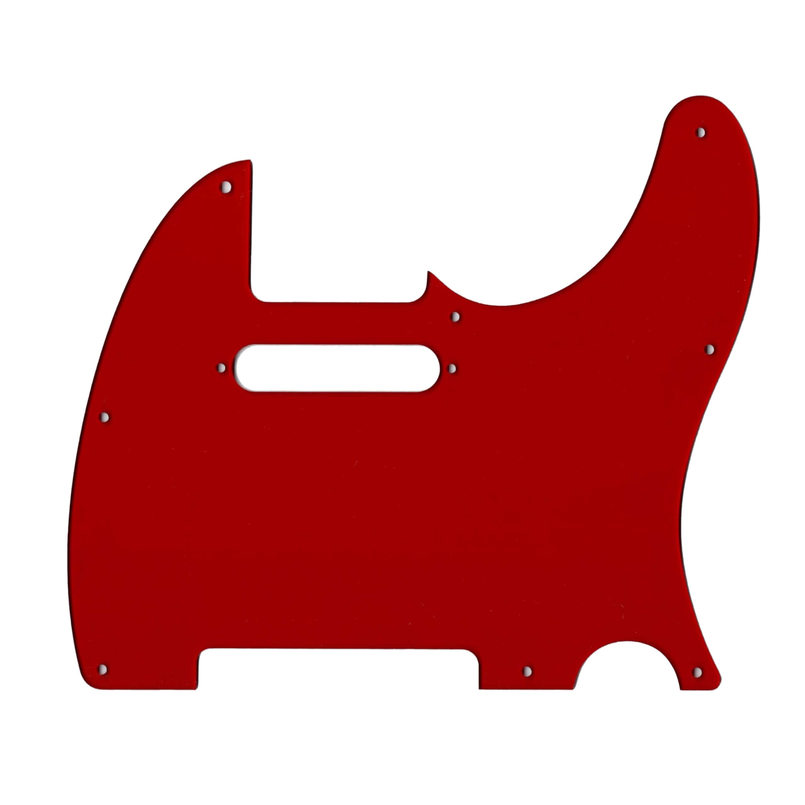 Pickguard para Telecaster, acrílico translúcido rojo para