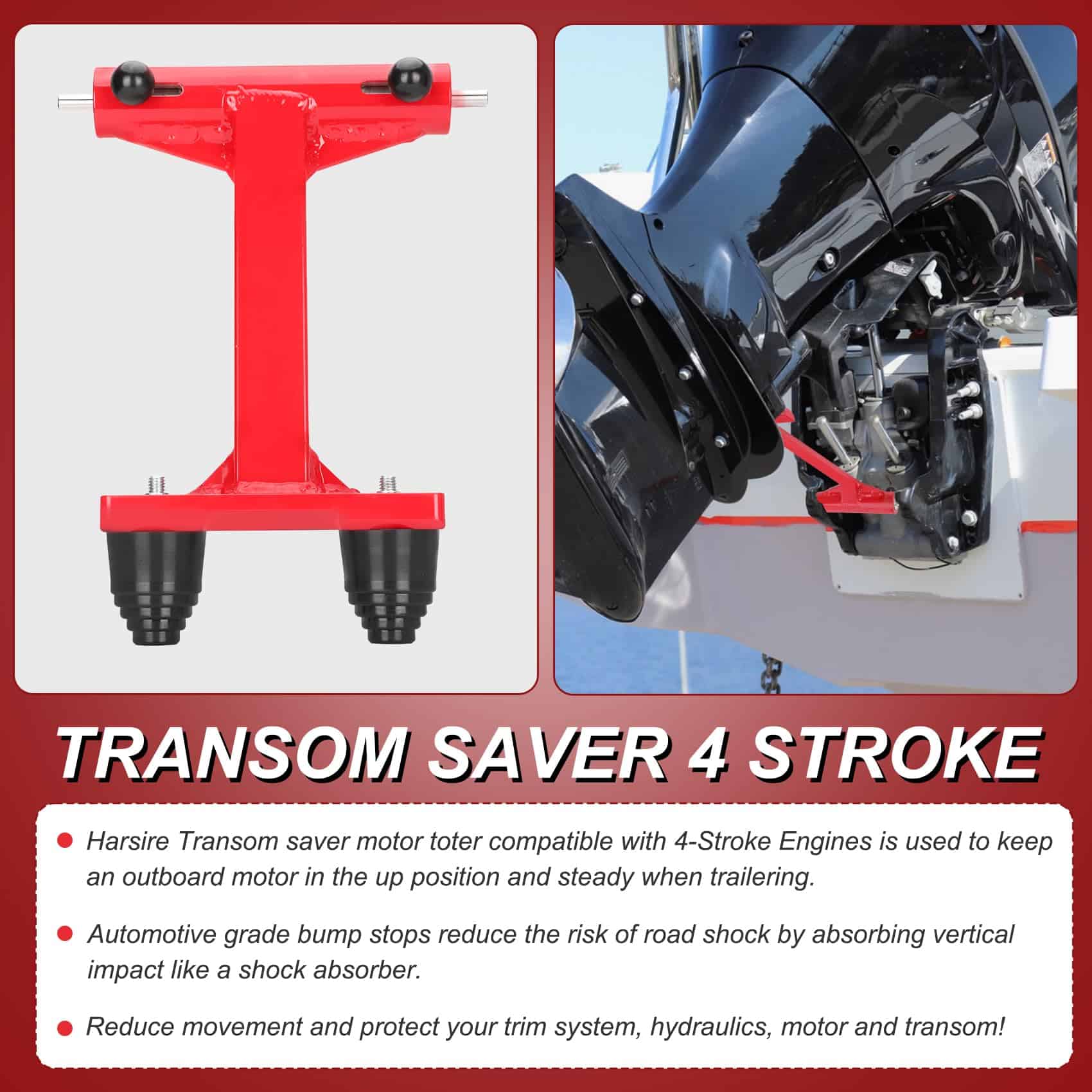 Soporte de Remolque de Motor de 4 Tiempos Harsire, - Imagen 5