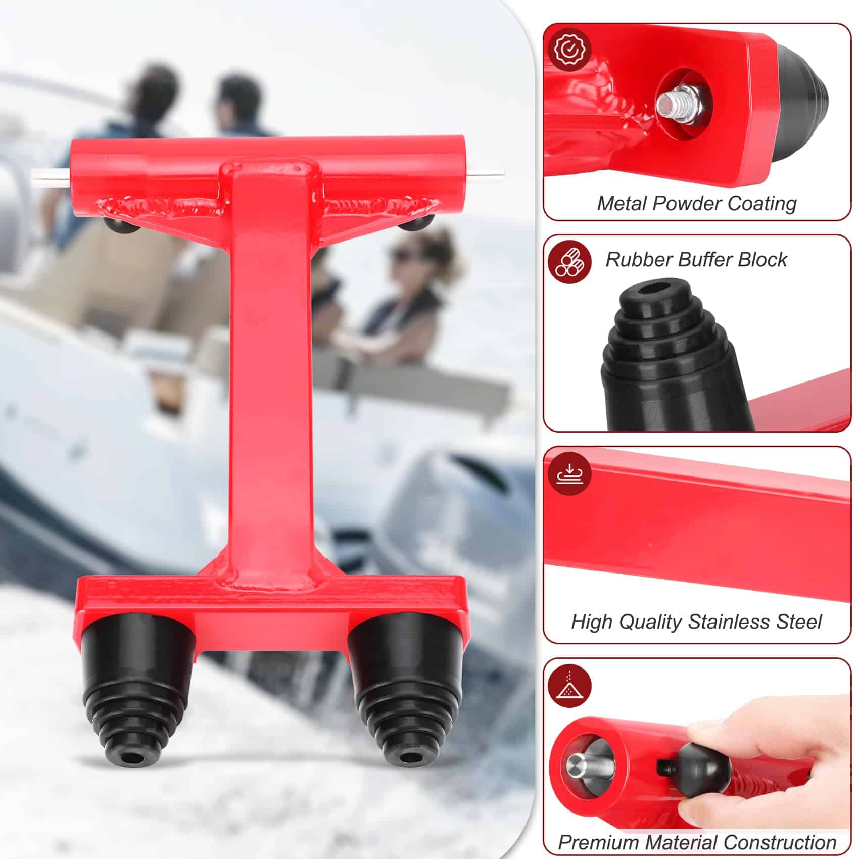 Soporte de Remolque de Motor de 4 Tiempos Harsire, - Imagen 3