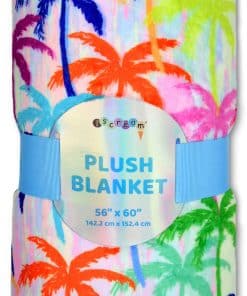 Manta de felpa premium de 56" x 60" de iscream + Corey