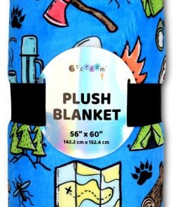 Manta de felpa sedosa premium 56" x 60" con estampado